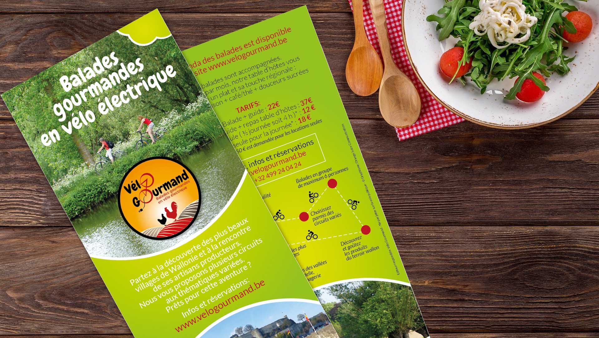 Flyer vélo gourmand 